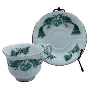 Vintage Royal Adderley English Bone China "Cape Breton Island" Cup and Saucer